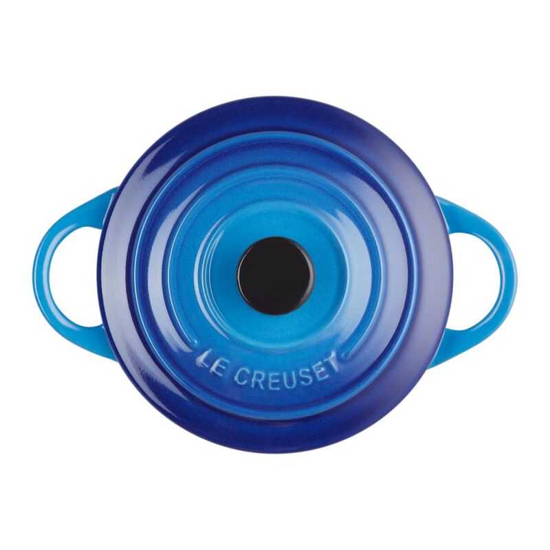 Le Creuset Mini Round Casserole 10cm - Azure Blue image number 2